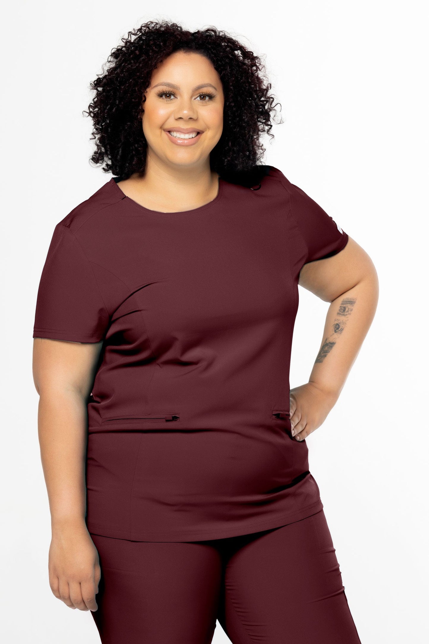 CSCRUBS COMFORT COLLECTION ROUNDED NECK TOP | COMFORT WT1 (SIZE: XS-XL)