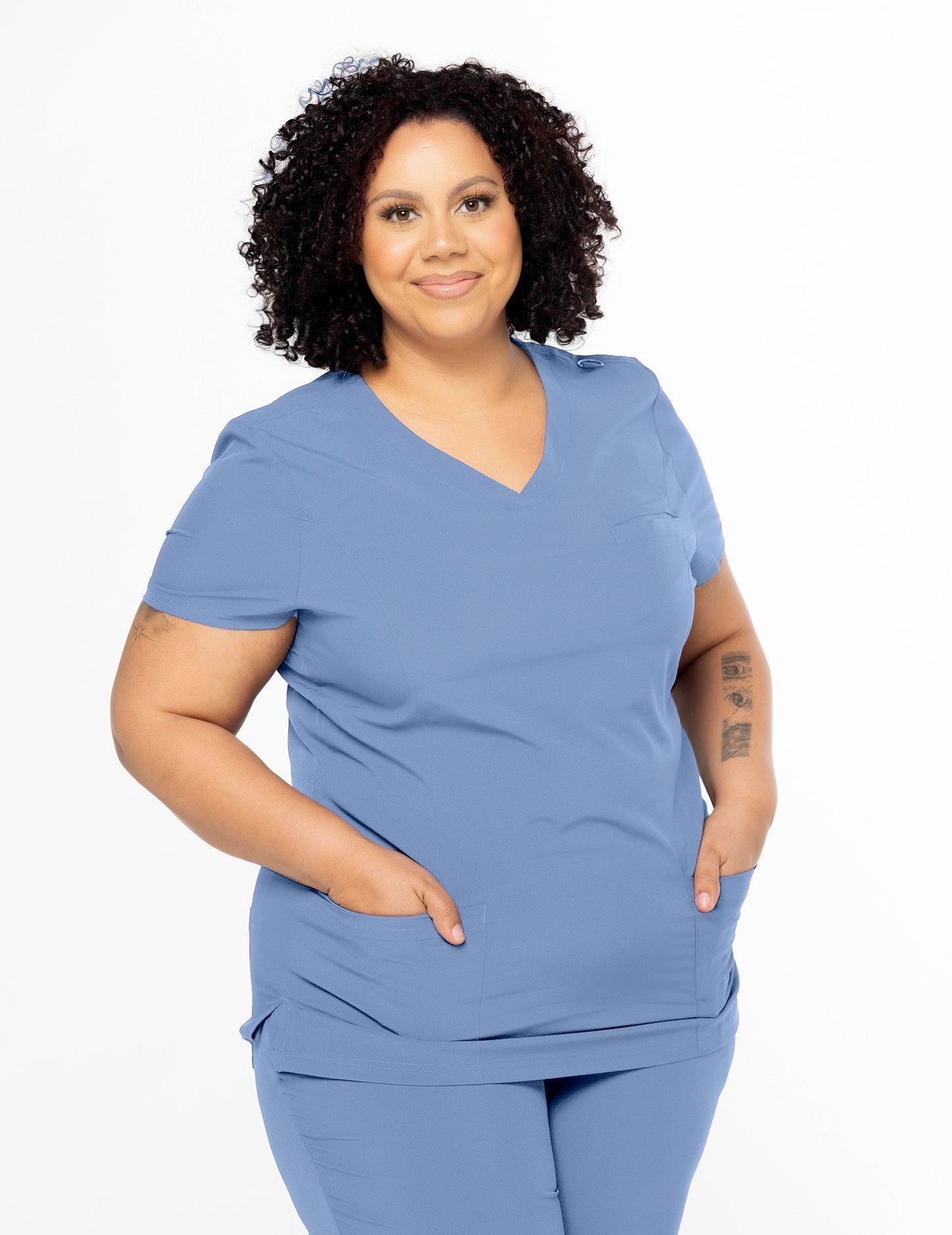 CSCRUBS COMFORT COLLECTION V-NECK TOP | COMFORT WT3 (SIZE: 2X-3X)