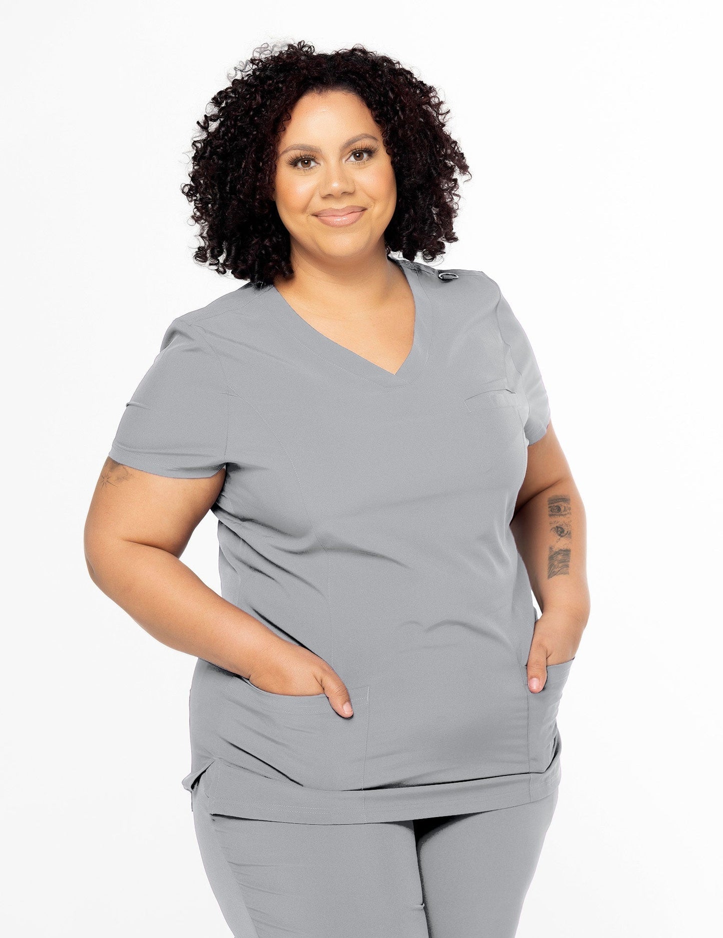 CSCRUBS COMFORT COLLECTION V-NECK TOP | COMFORT WT3 (SIZE: 2X-3X)