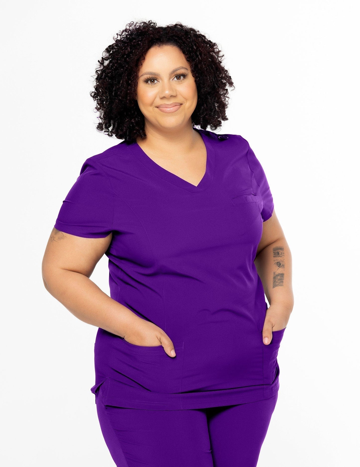 CSCRUBS COMFORT COLLECTION V-NECK TOP | COMFORT WT3 (SIZE: 2X-3X)